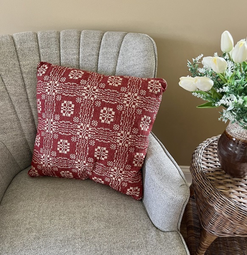 GETTYSBURG RED/TAN 20"X20" PILLOW